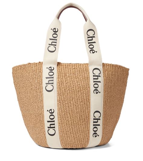 chloe summer raffia bag